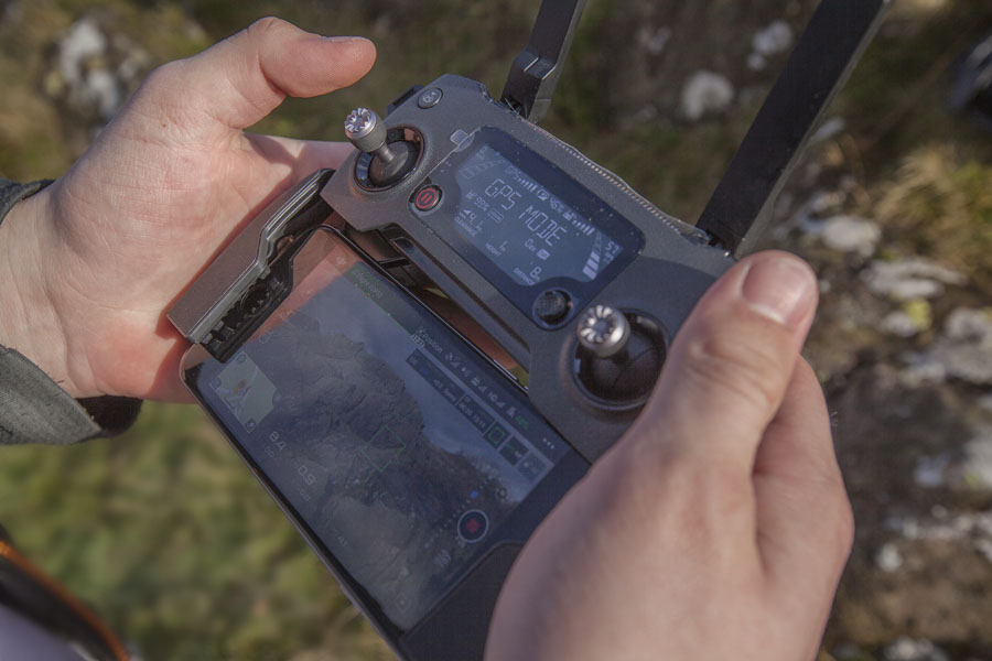 Tybalt Peake testing the new ‘MavicPro’ drone.