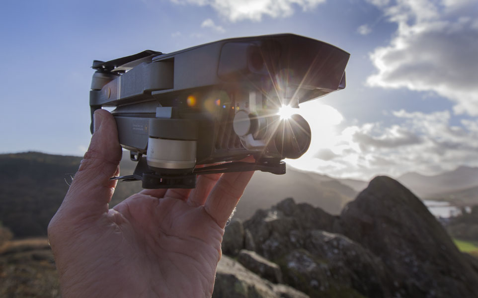 Tybalt Peake testing the new ‘MavicPro’ drone.