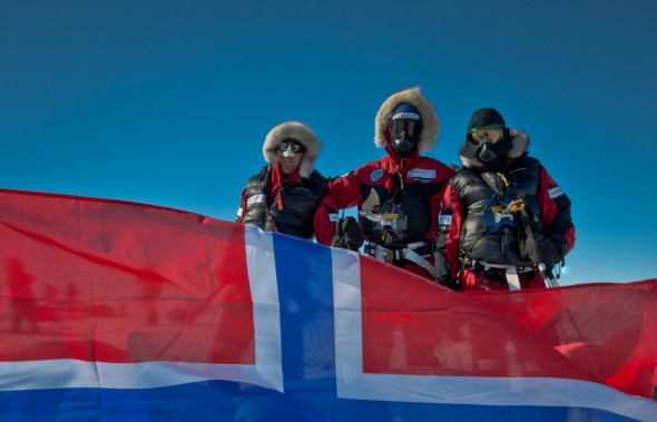 Norwegians Team Shot at Pole