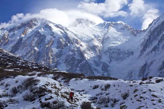the nanga parbat: view from very close to basecamp.